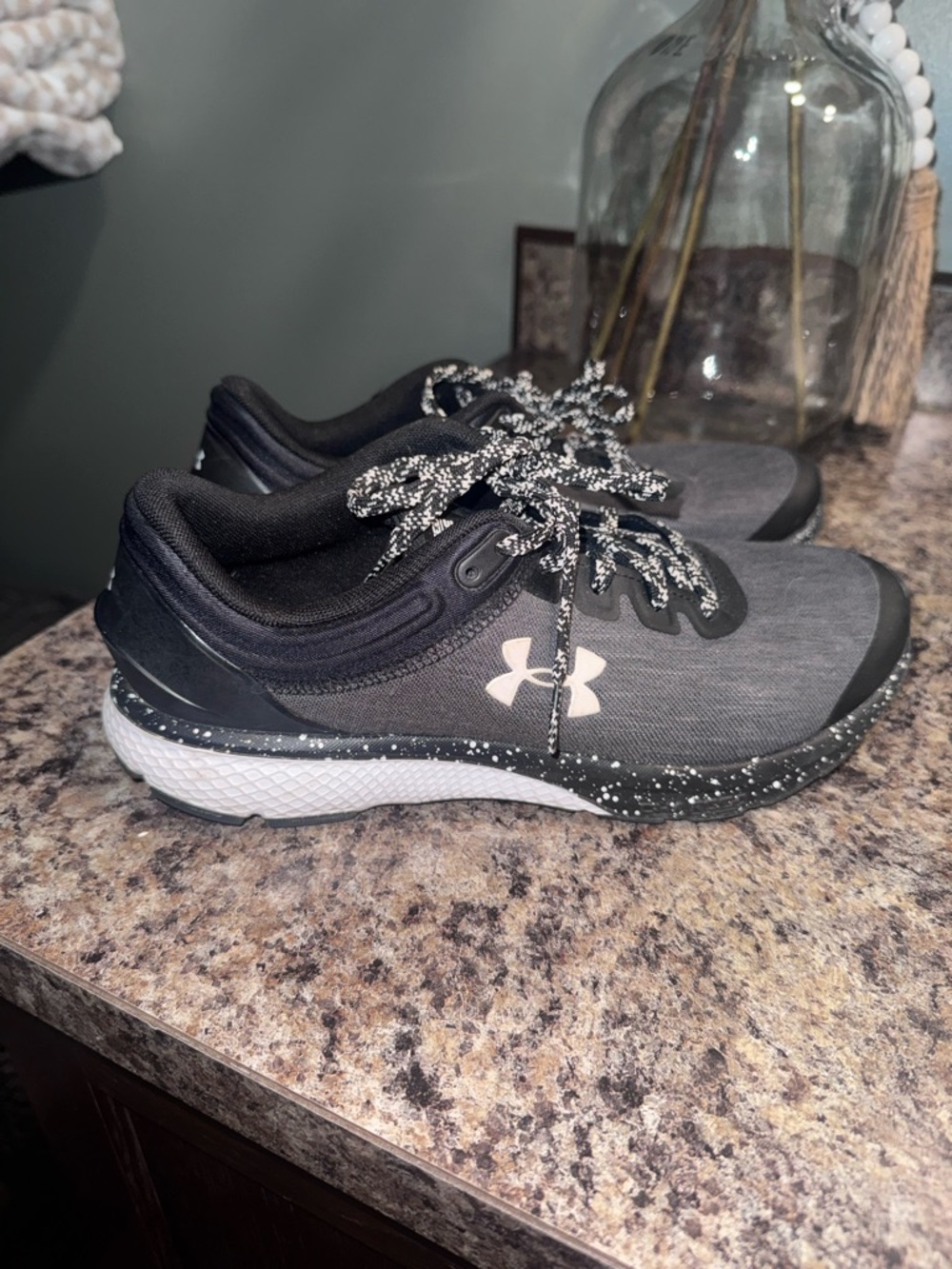 Under Armour Women's Black and Grey Athletic Running Shoes